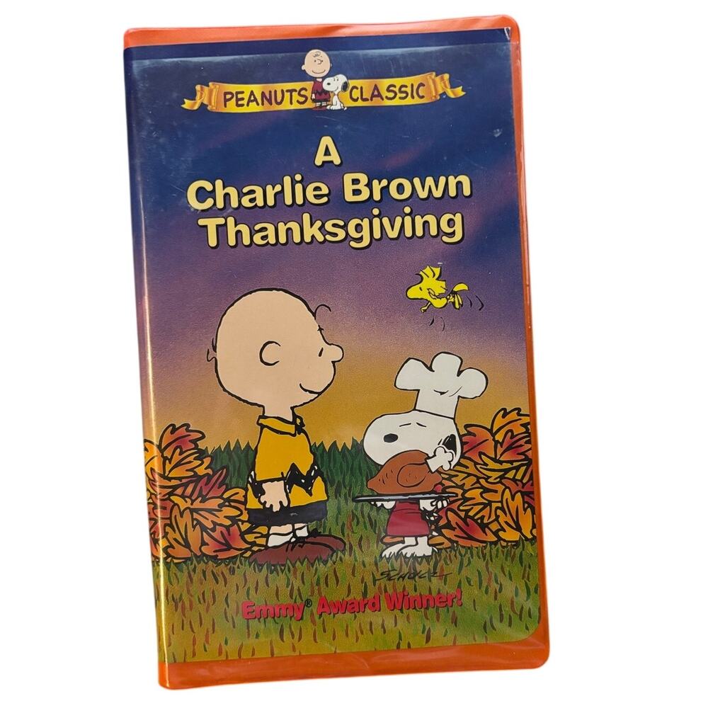 Peanuts Classic A Charlie Brown Thanksgiving VHS Tape (Untested)